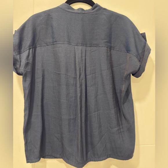 Banana Republic Boxy Safari Shirt Navy color - Picture 4 of 5